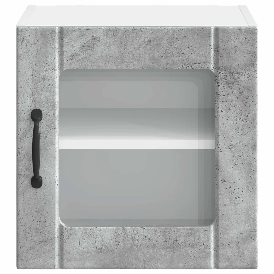 Cabinet en verre mural LUCCA 2 pcs Gris béton 40 x 31 x 40 cm - 7