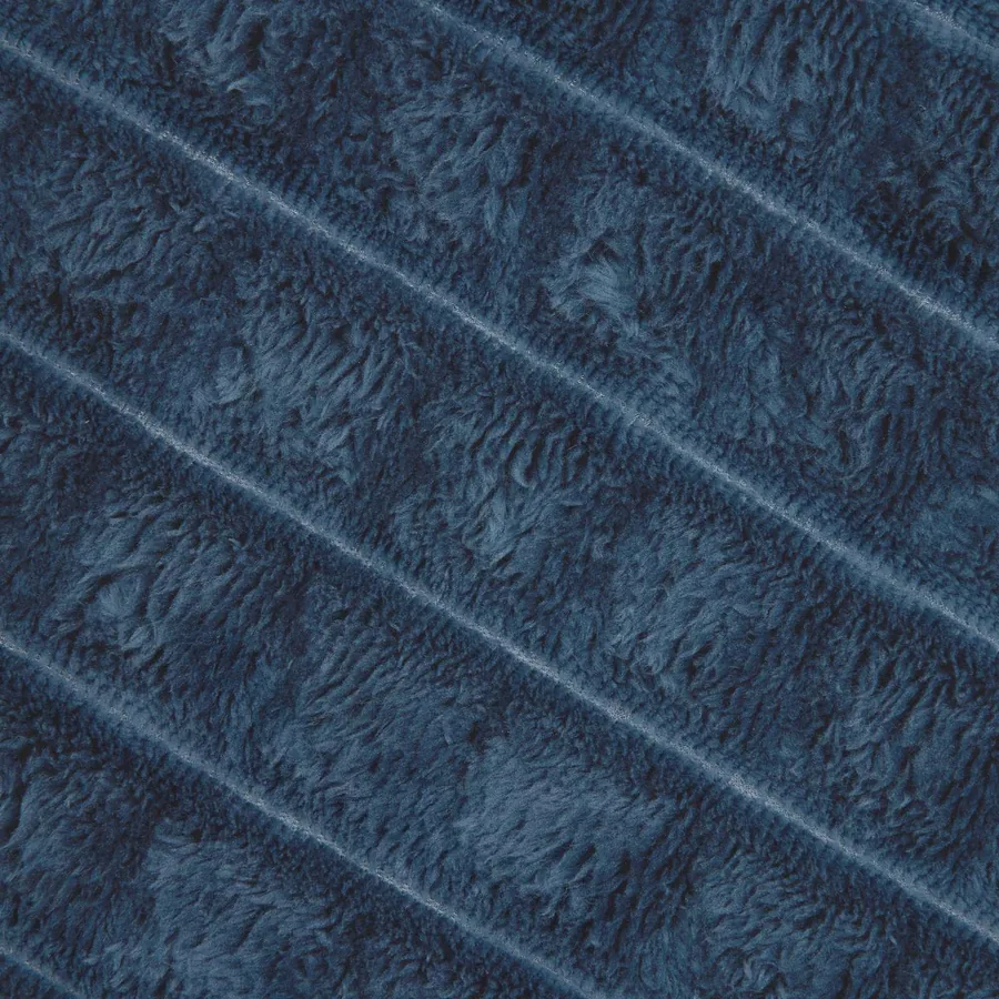 Jeté Bleu marine 270 x 240 cm Toison - 7