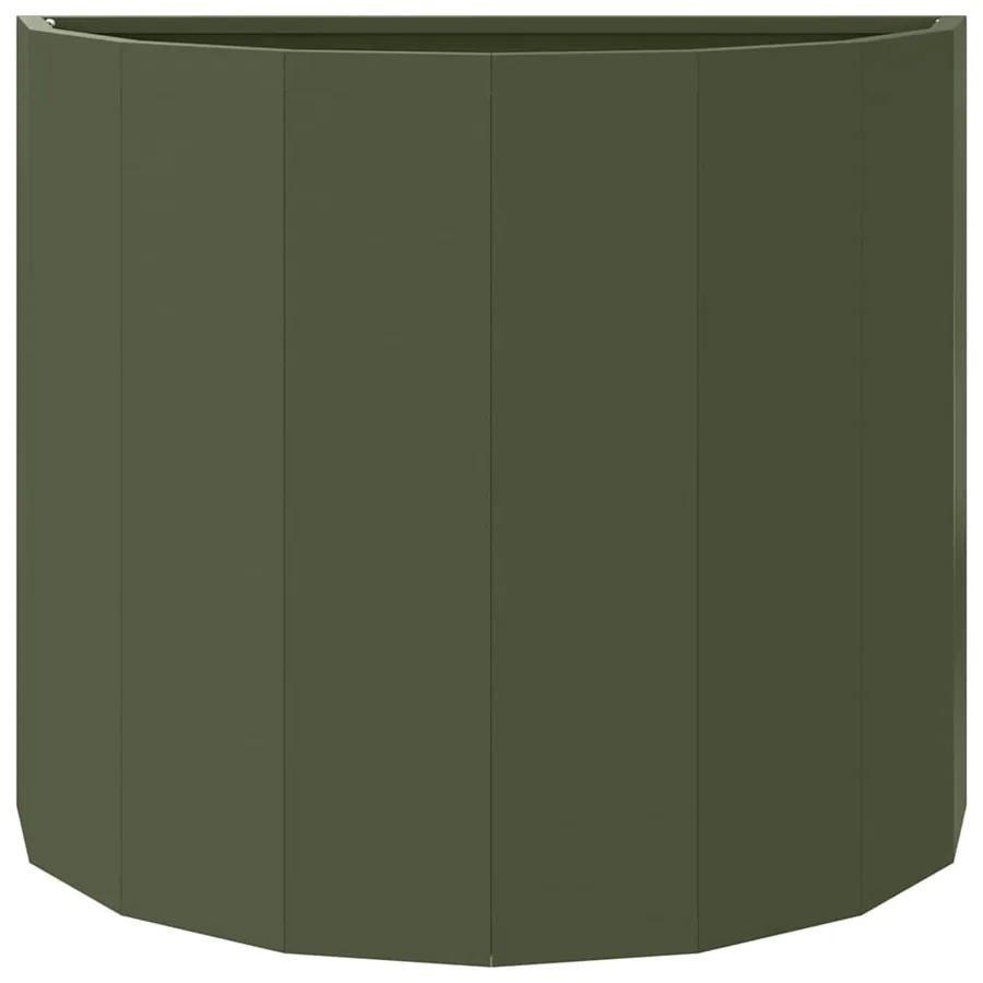 Jardinière Vert olive 60 x 30 x 50 cm Acier - 5