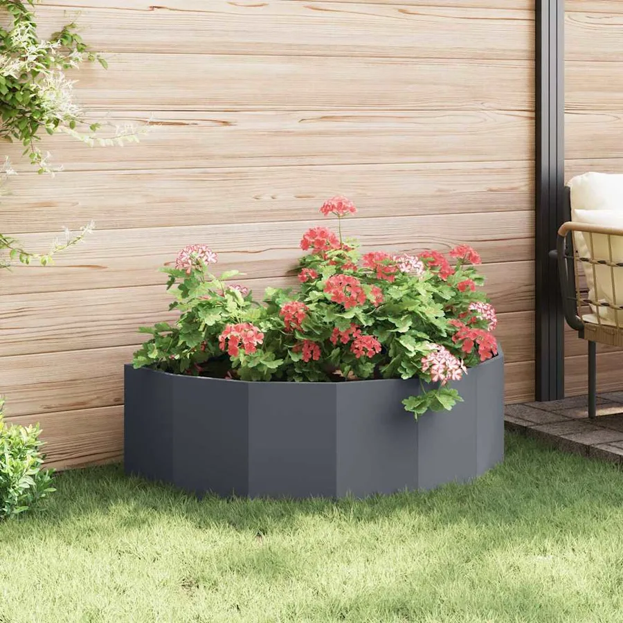 Jardinière Anthracite 120 x 60 x 35 cm Acier - 4