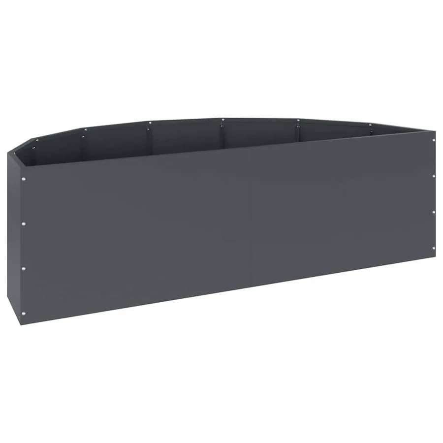 Jardinière Anthracite 120 x 60 x 35 cm Acier - 7