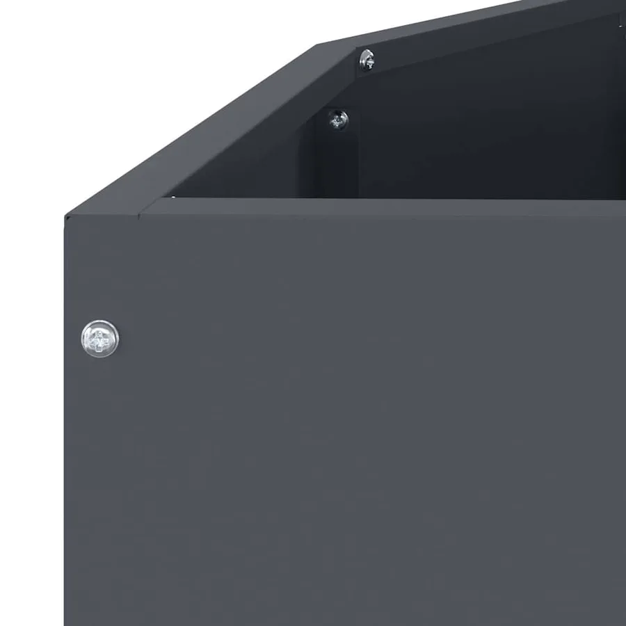 Jardinière Anthracite 120 x 60 x 35 cm Acier - 9
