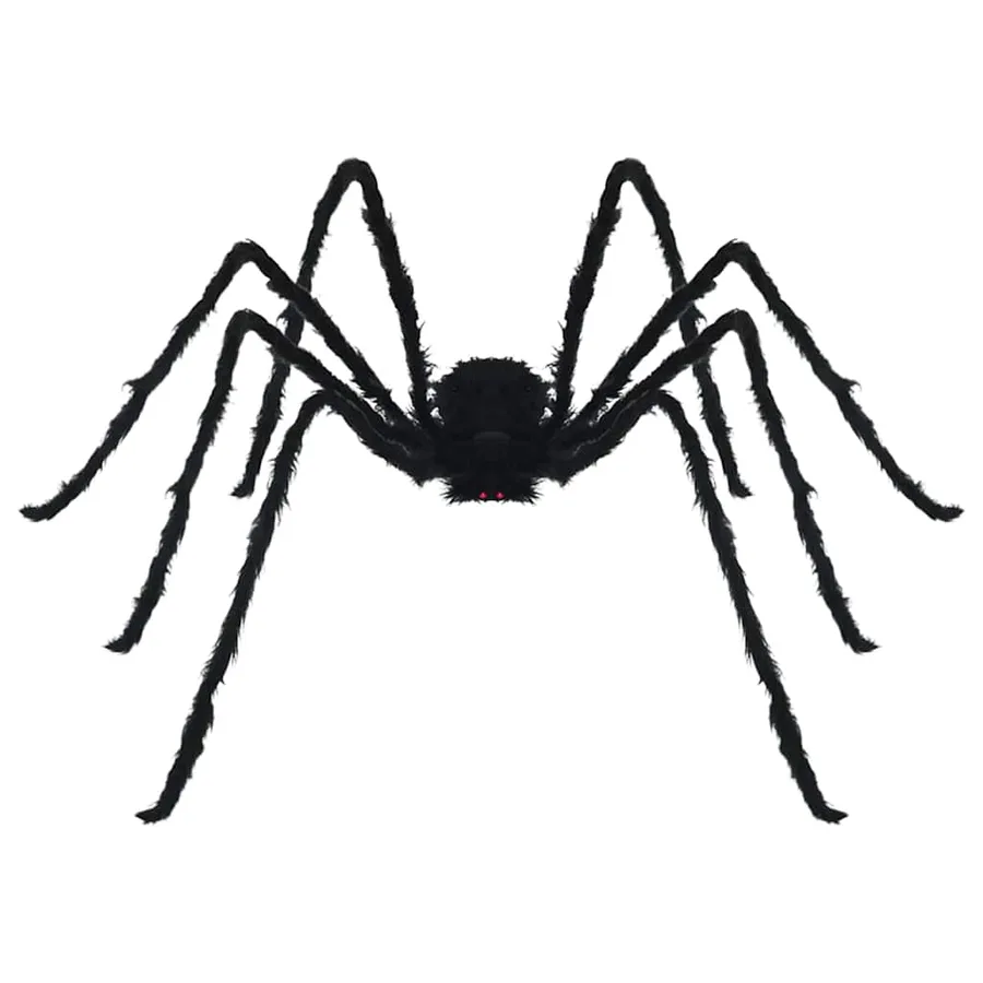 Décoration Araignée Halloween 3 pcs Noir 200 cm - 6