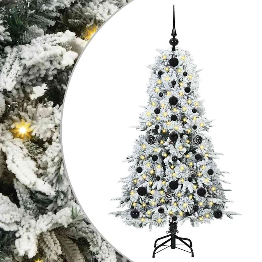 Sapin de Noël Artificiel à Branches Articulées Blanc 120 cm - 2