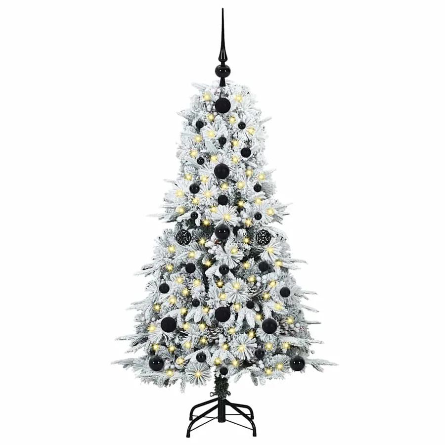 Sapin de Noël Artificiel à Branches Articulées Blanc 120 cm - 3