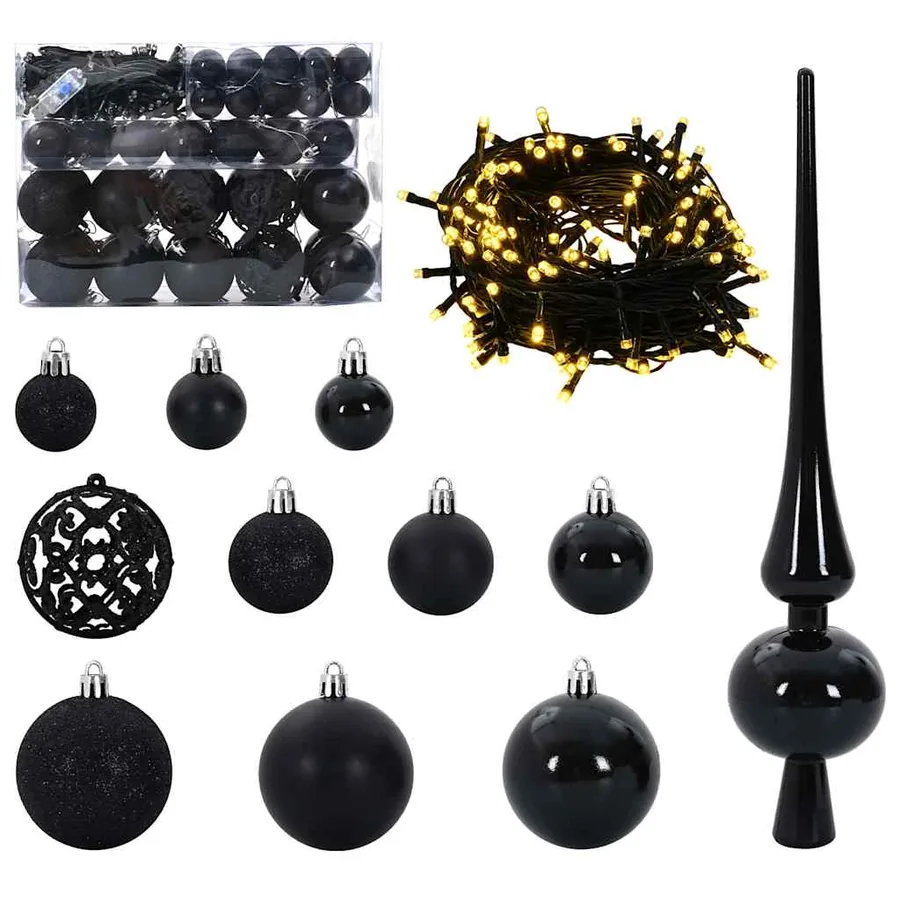 Sapin de Noël avec 150 LED avec support Vert 120 cm PE - 6