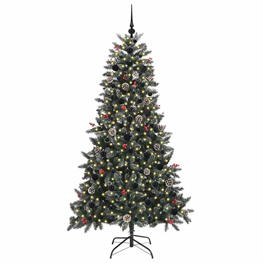 Sapin de Noël artificiel Vert 180 cm PVC, plastique et acier - 3