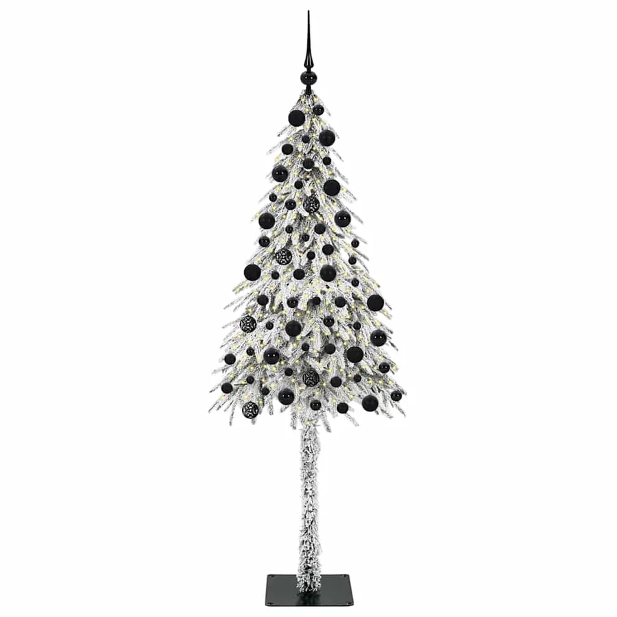 Sapin de Noël avec 300 LED Blanc 210 cm PE et Acier - 3