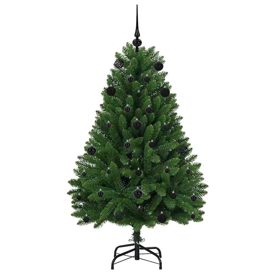 Sapin de Noël artificiel avec 150 LED Vert 150 cm PVC et métal - 4
