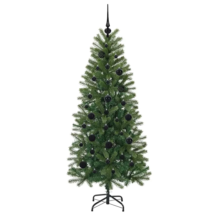 Sapin de Noël artificiel avec 150 LED Vert 150 cm PE et PVC - 4