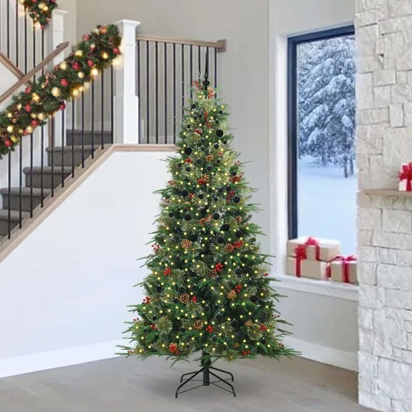 Sapin de Noël Artificiel à Branches Articulées Vert 240 cm