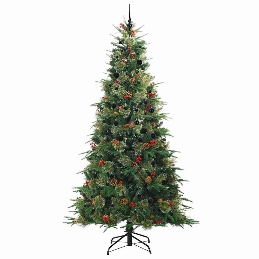 Sapin de Noël Artificiel à Branches Articulées Vert 240 cm - 4