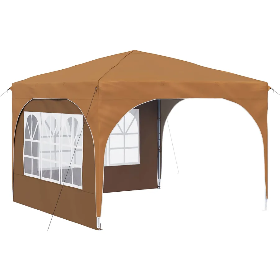 Tente de fête pop-up 290 x 290 x 245 cm Beige - 2