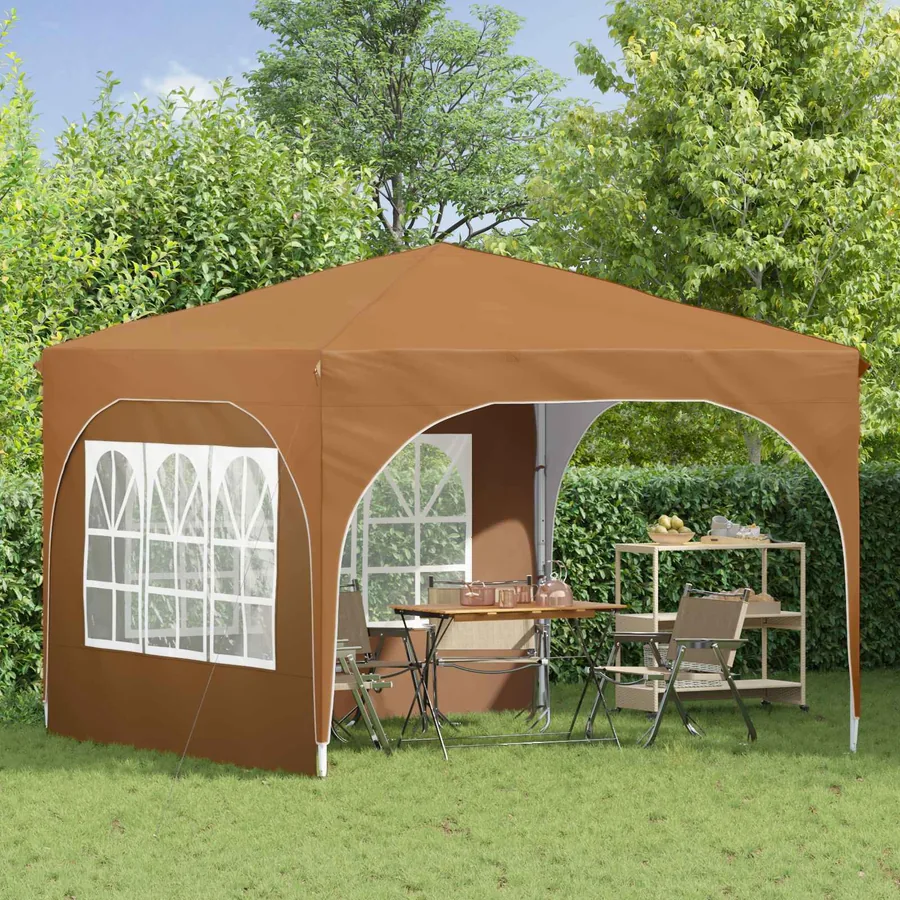 Tente de fête pop-up 290 x 290 x 245 cm Beige - 3