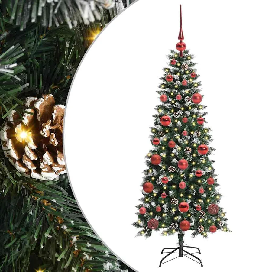 Sapin de Noël artificiel Vert 150 cm PVC, plastique et acier - 2