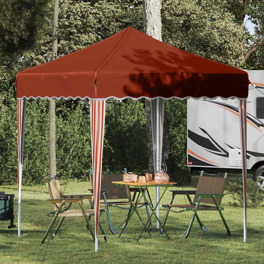 Tente de fête pop-up 195 x 195 x 245 cm Terre cuite