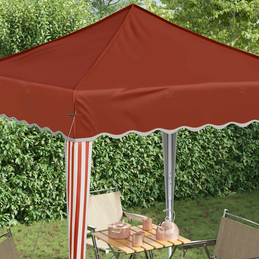 Tente de fête pop-up 195 x 195 x 245 cm Terre cuite - 4