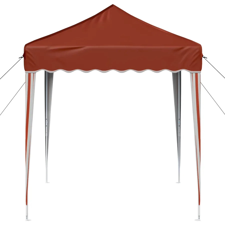 Tente de fête pop-up 195 x 195 x 245 cm Terre cuite - 6