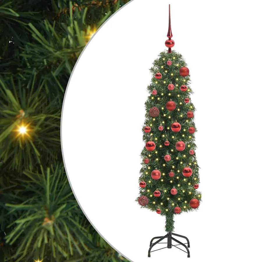 Sapin de Noël artificiel Vert 120 cm PVC et acier et plastique - 2