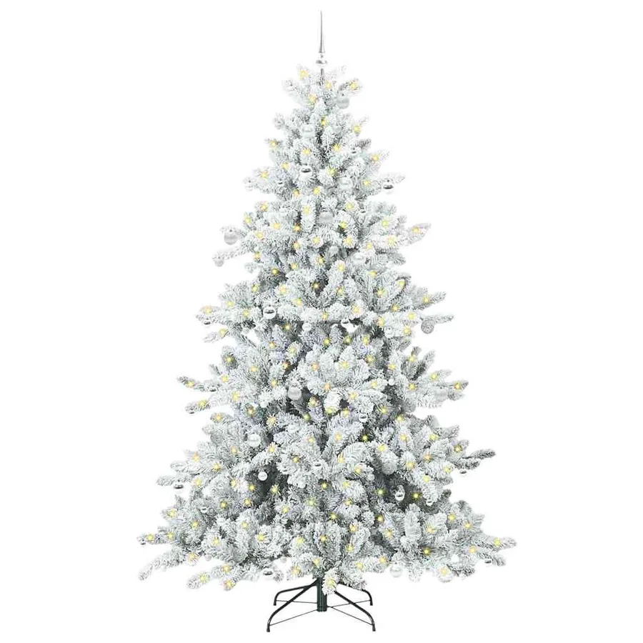 Sapin de Noël Artificiel à Branches Articulées Blanc 240 cm - 3