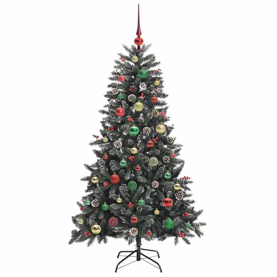 Sapin de Noël artificiel Vert 150 cm PVC, plastique et acier - 6