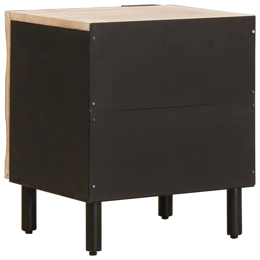 Cabinet de chevet 2 pcs Blanc 40 x 33 x 46 cm - 7