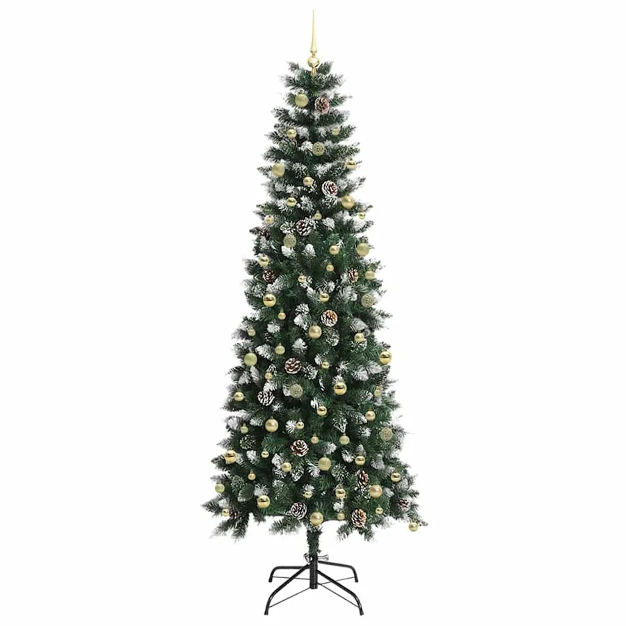 Sapin de Noël artificiel Vert 240 cm PVC, plastique et acier - 4