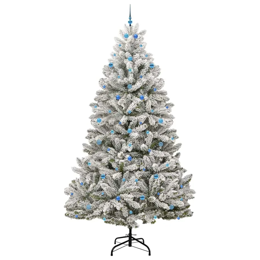 Sapin de Noël artificiel Vert et blanc 300 cm PVC et métal - 4