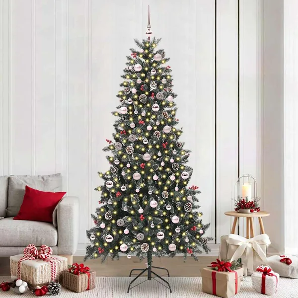 Sapin de Noël artificiel Vert 240 cm PVC, plastique et acier