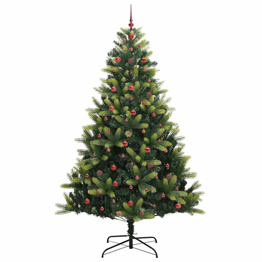 Arbre de Noël artificiel en silicone flexible 300 LEDs 240 cm - 4