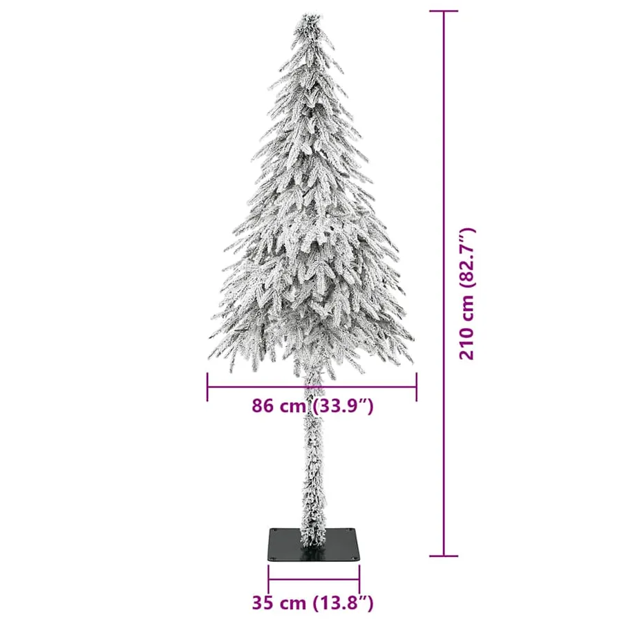 Sapin de Noël avec 300 LED Blanc 210 cm PE et Acier - 15