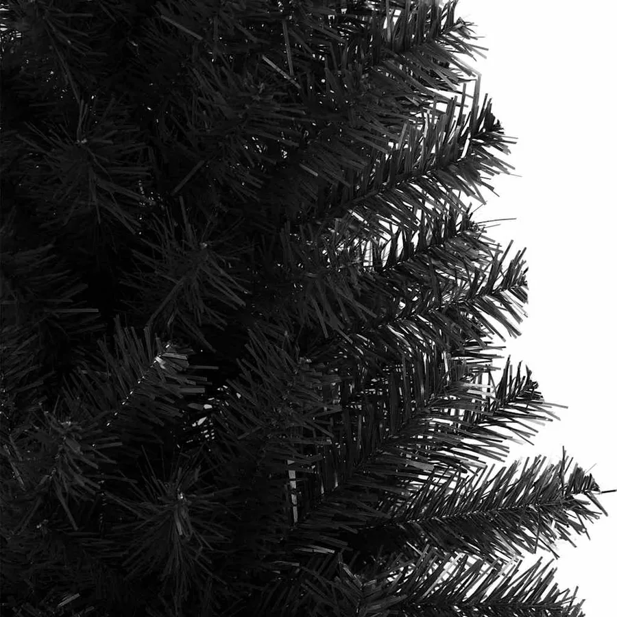 Sapin de Noël avec 300 LED avec support Noir 210 cm PVC - 8
