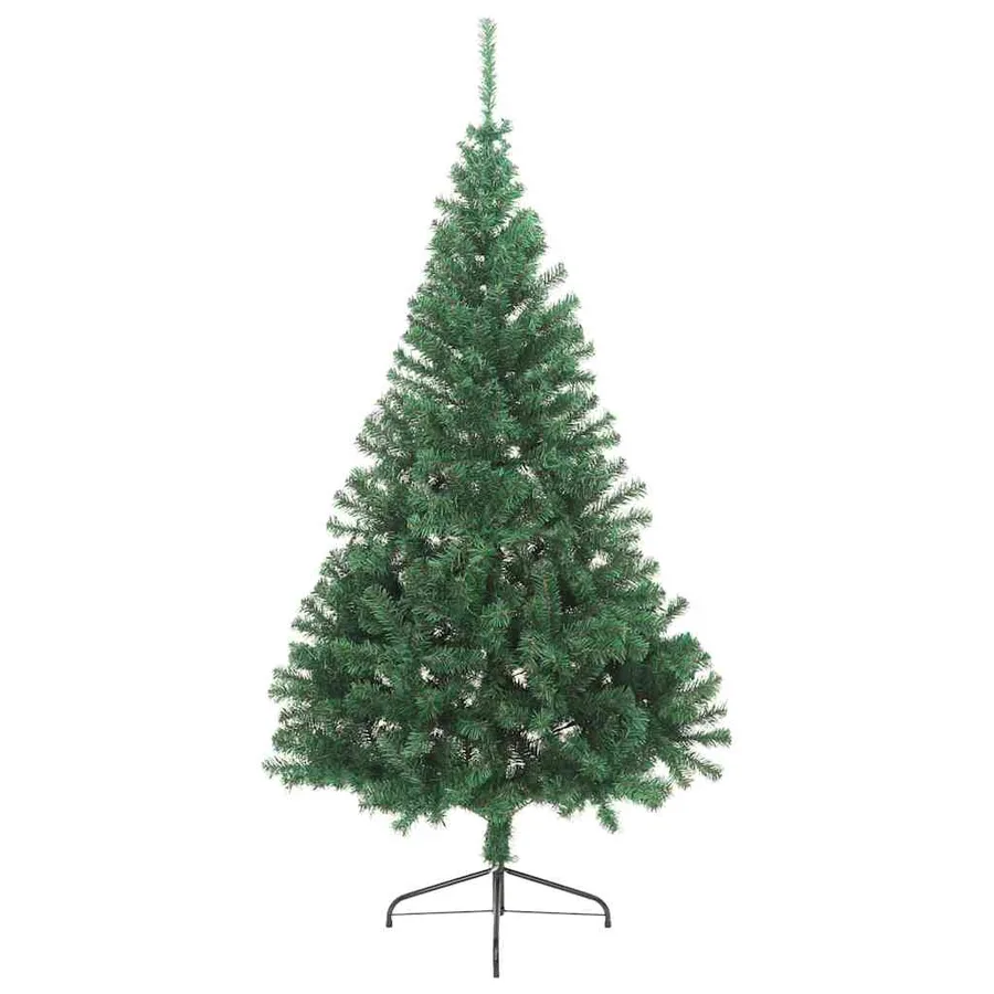 Sapin de Noël artificiel pré-éclairé Vert 210 cm PVC - 5