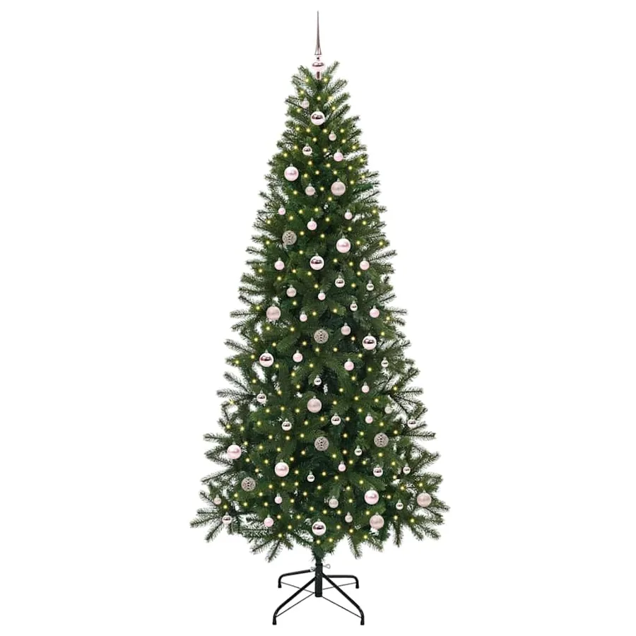 Sapin de Noël artificiel avec 300 LED Vert 240 cm PE et PVC - 3