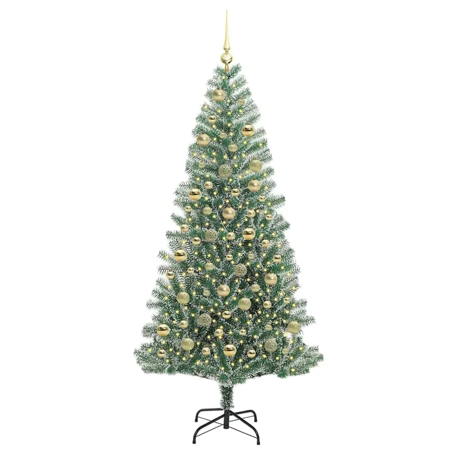 Arbre de Noël artificiel floconné de neige avec lumière LED - 3