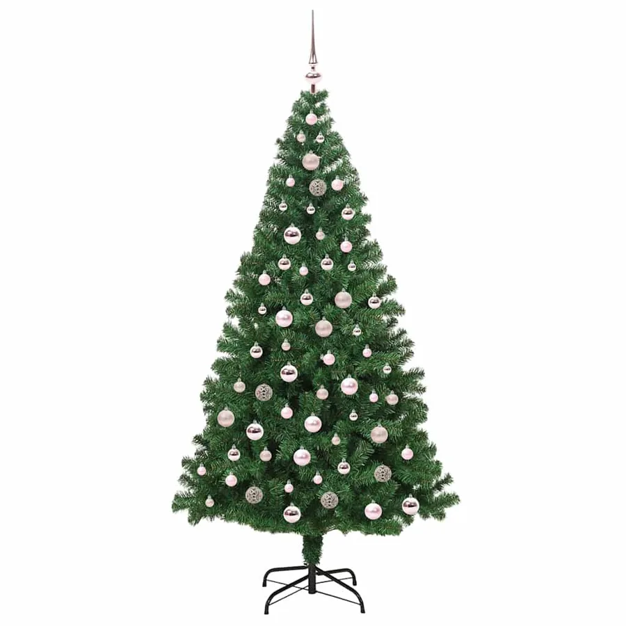 Sapin de Noël artificiel Vert 210 cm PVC, Acier et Plastique - 4