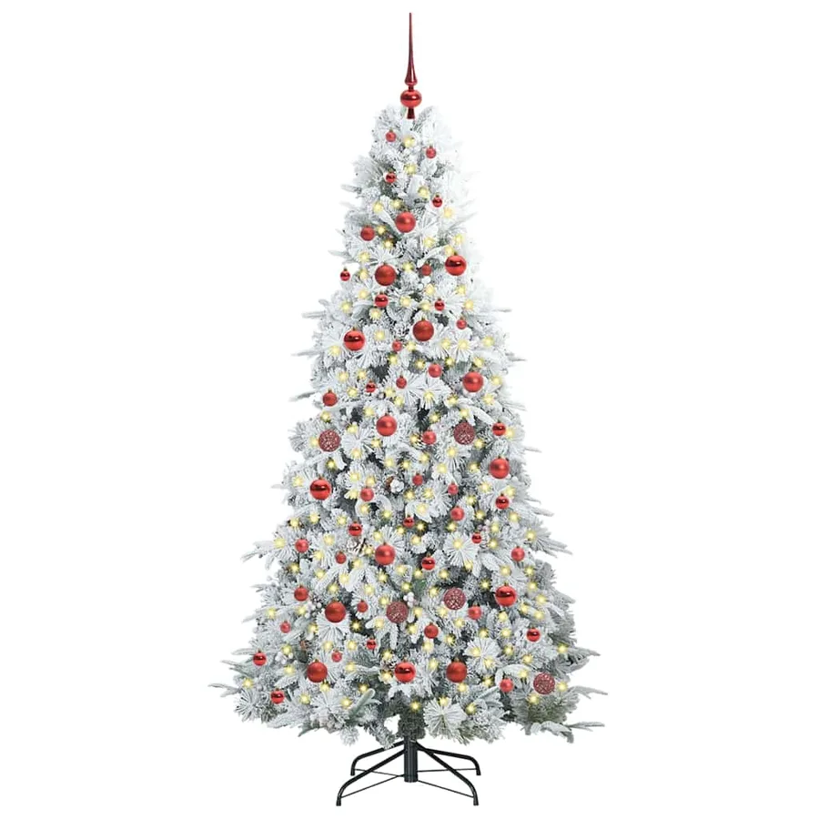 Sapin de Noël Artificiel à Branches Articulées Blanc 180 cm - 3