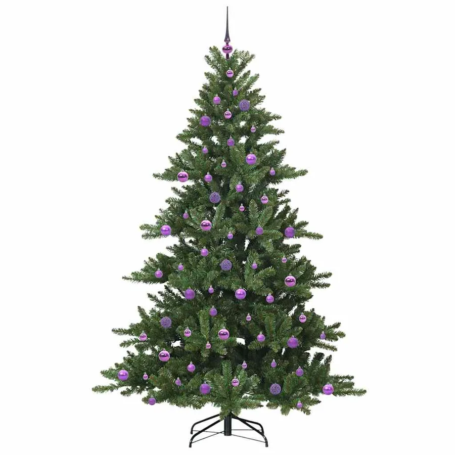 Sapin de Noël Artificiel à Branches Articulées Vert 210 cm - 4