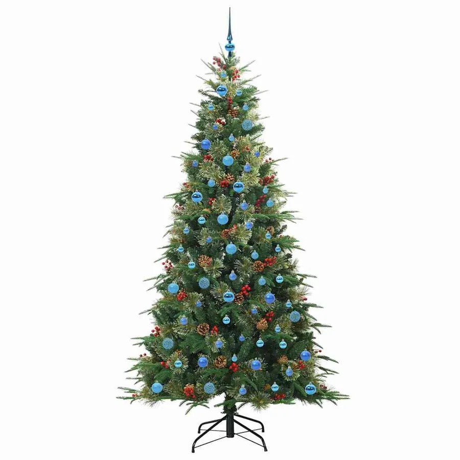 Sapin de Noël Artificiel à Branches Articulées Vert 240 cm - 4