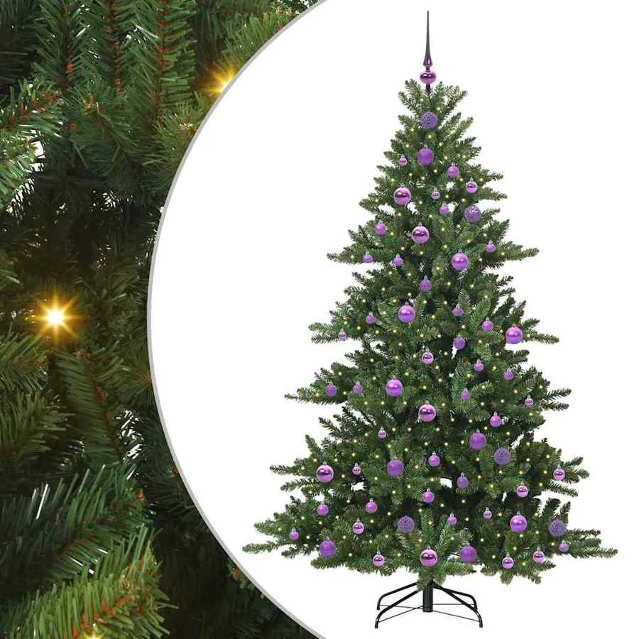 Sapin de Noël Artificiel à Branches Articulées Vert 180 cm - 2