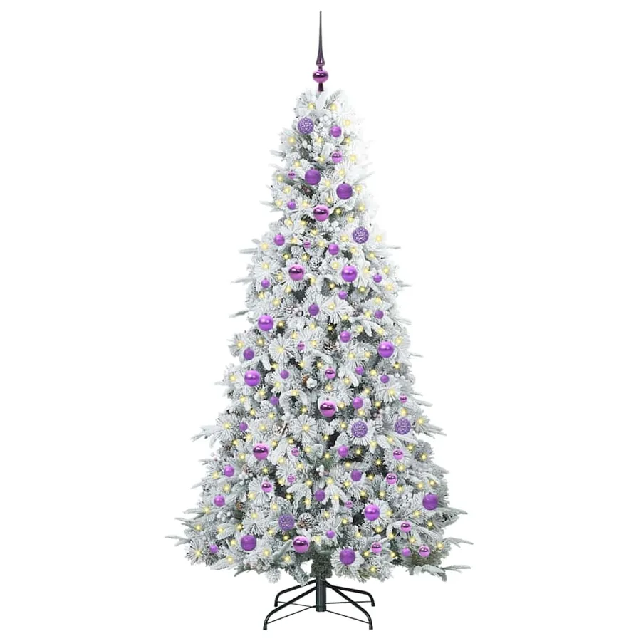 Sapin de Noël Artificiel à Branches Articulées Blanc 180 cm - 3
