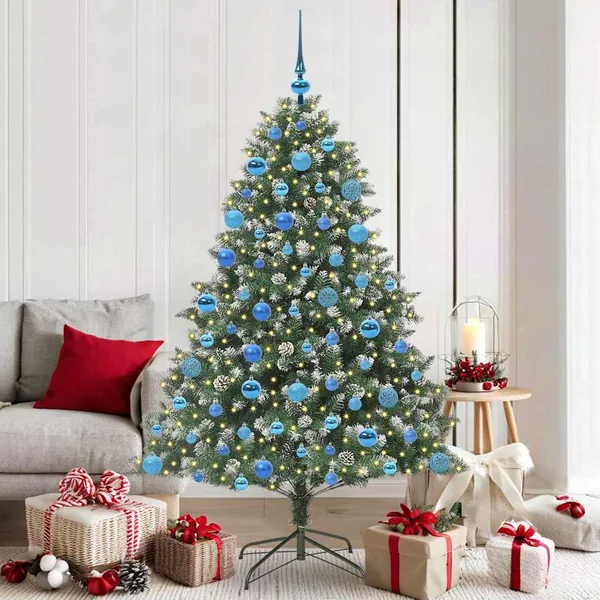 Sapin de Noël artificiel Vert 180 cm PVC, plastique et acier