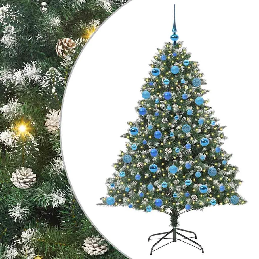 Sapin de Noël artificiel Vert 180 cm PVC, plastique et acier - 2