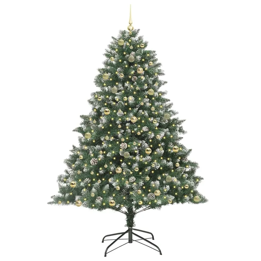 Sapin de Noël artificiel Vert 240 cm PVC, plastique et acier - 3