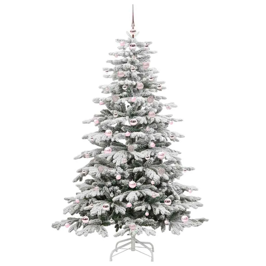 Sapin de Noël Artificiel à Branches Articulées Blanc 180 cm - 4