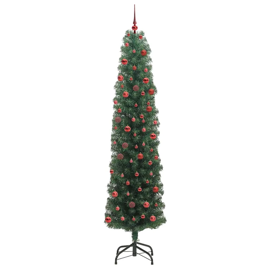 Sapin de Noël artificiel Vert 210 cm PVC et acier et plastique - 4