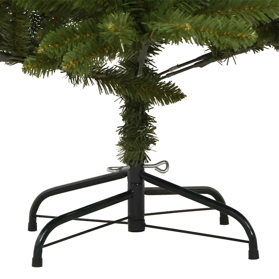 Sapin de Noël artificiel avec 300 LED Vert 240 cm PVC et métal - 12
