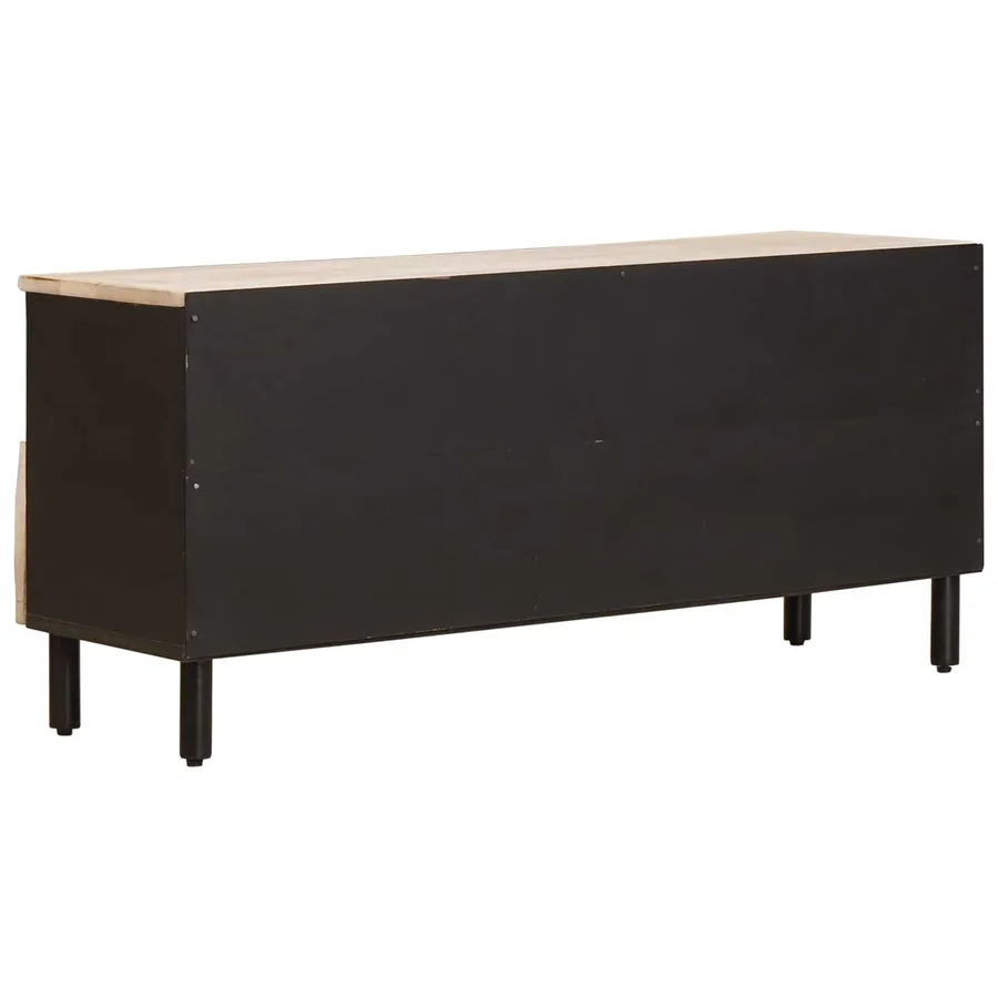 Meuble TV avec tiroir Finition Lavage Blanc 100 x 33 x 46 cm - 5
