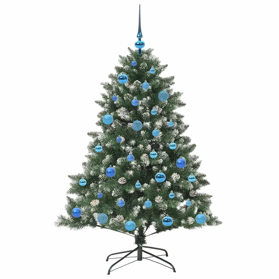 Sapin de Noël artificiel Vert 150 cm PVC, plastique et acier - 4