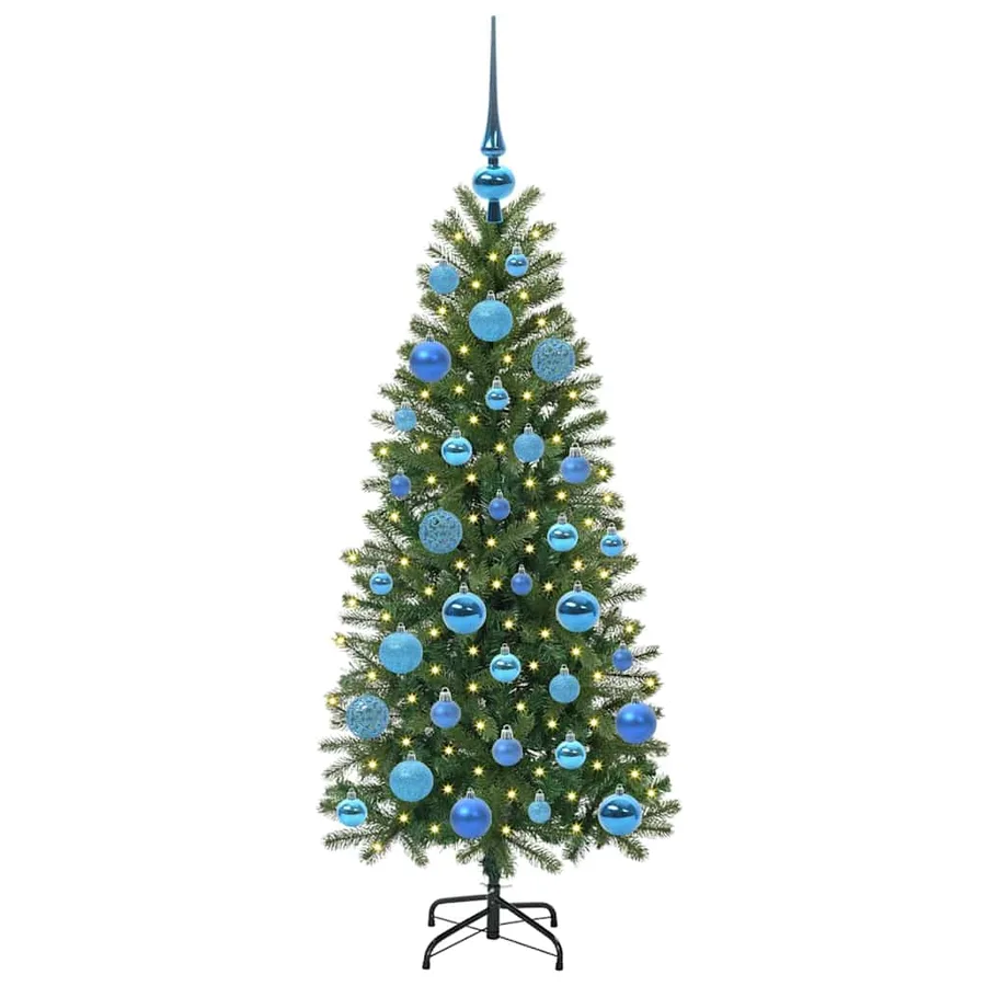 Sapin de Noël artificiel avec 150 LED Vert 120 cm PE et PVC - 3